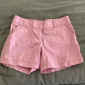 Jcrew pink chino shorts